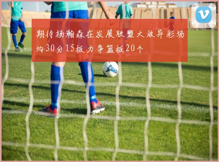 期待杨瀚森在发展联盟大放异彩场均30分15板力争篮板20个
